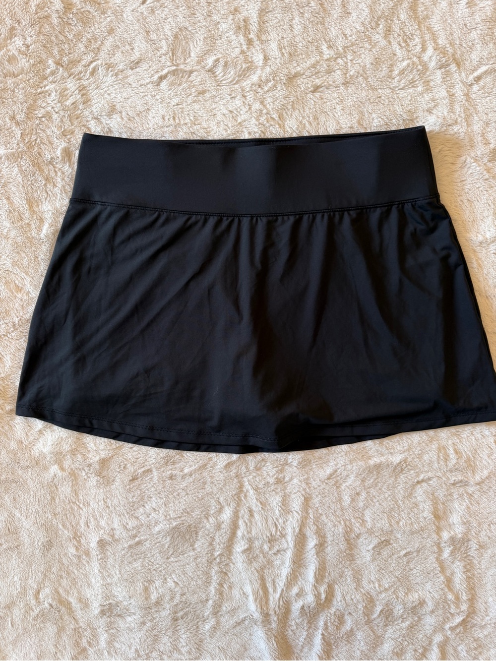 Prince Black Match Core Knit Tennis Skort Skirt Size Large